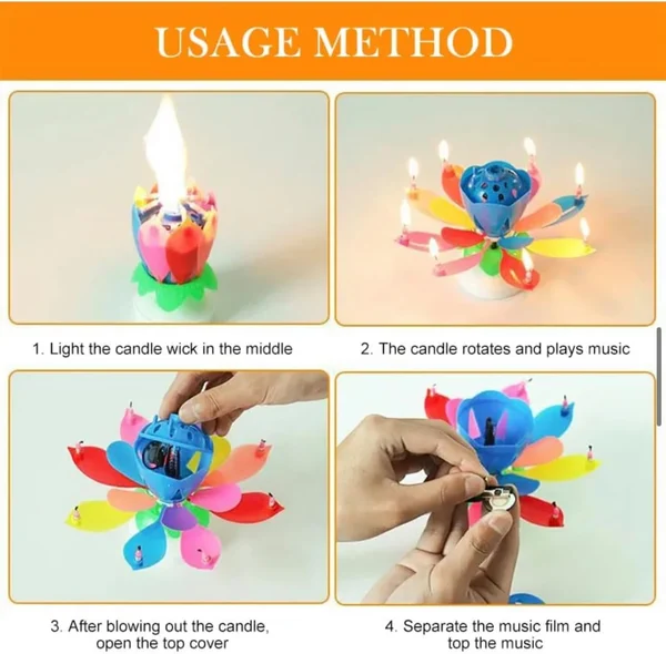 ⚡2024 New Year Special Sale-Magic Music Flower Birthday Candle