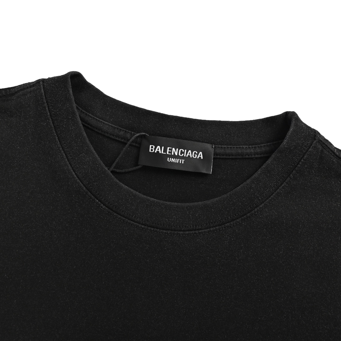 Balenciaga 25ss letter print washed short sleeves