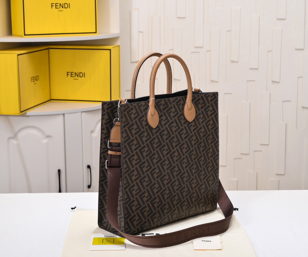FENDI Monogram Briefcase 6656
