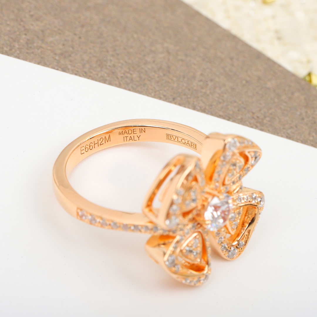 Bvlgari Windmill Full Diamond Ring