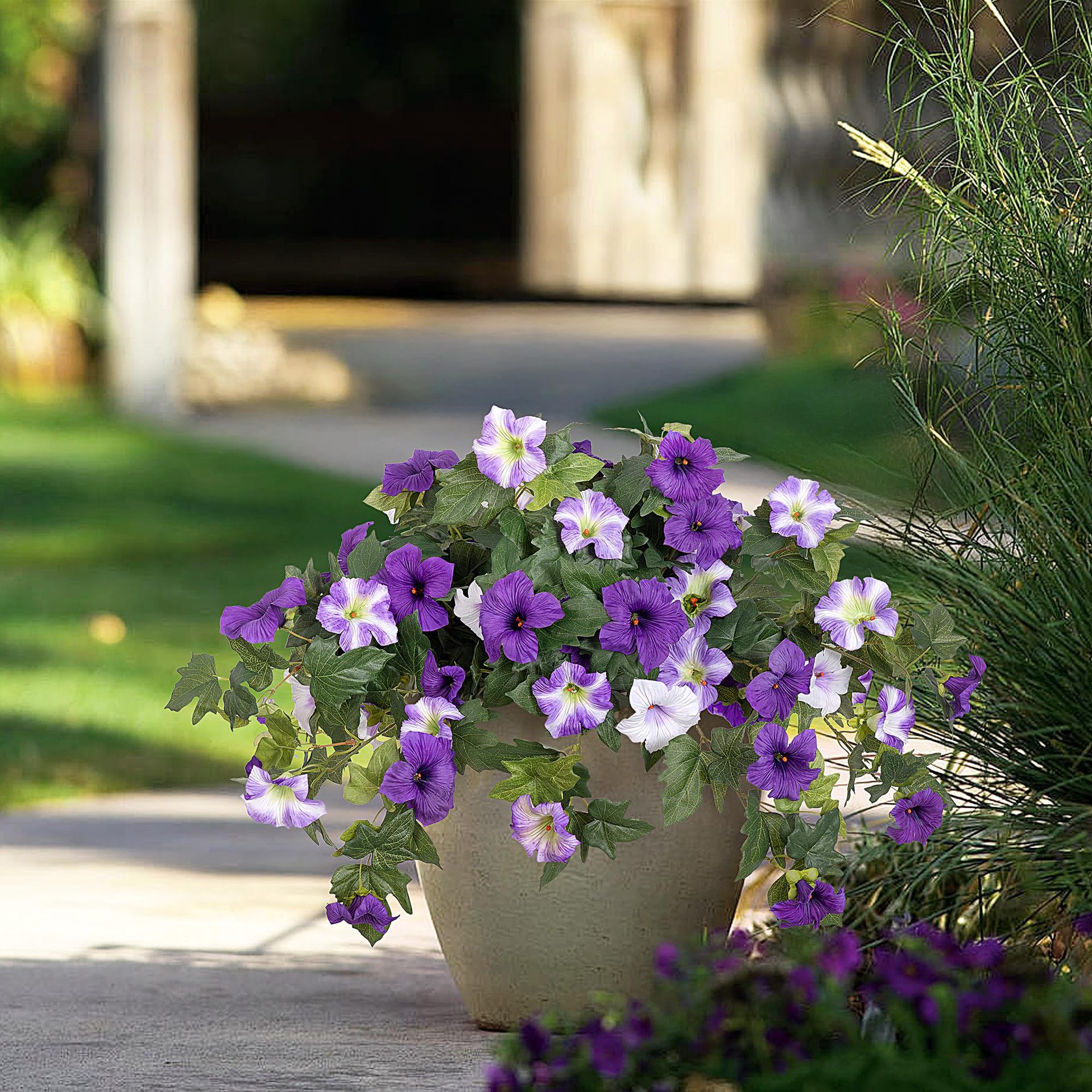🌺🌺Realistic zero maintenance artificial UV resistant outdoor flowers