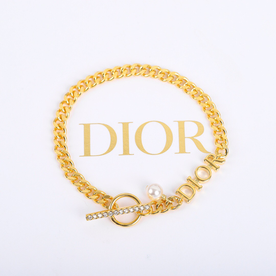 Dior font diamond bracelet