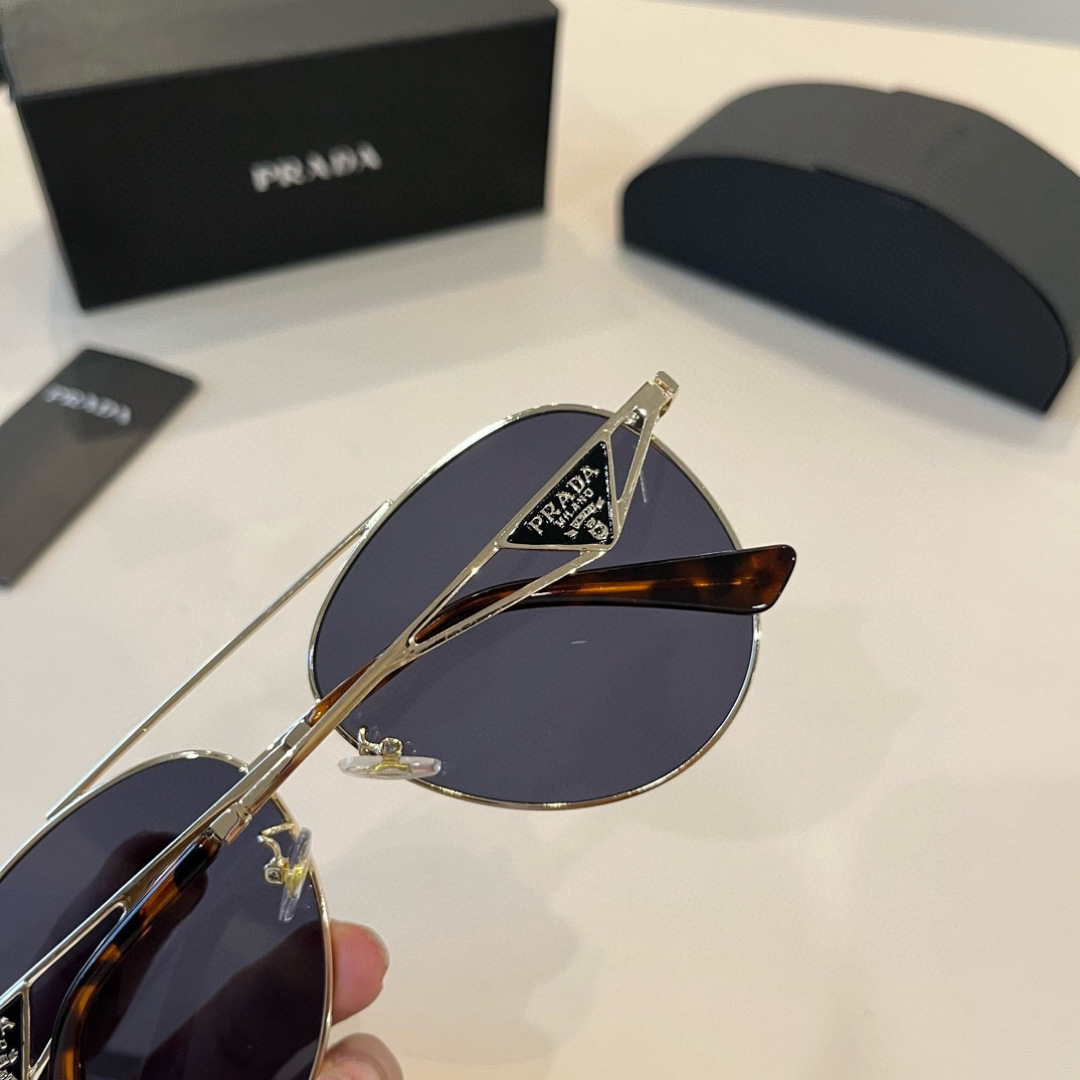 Prada round frame sunglasses