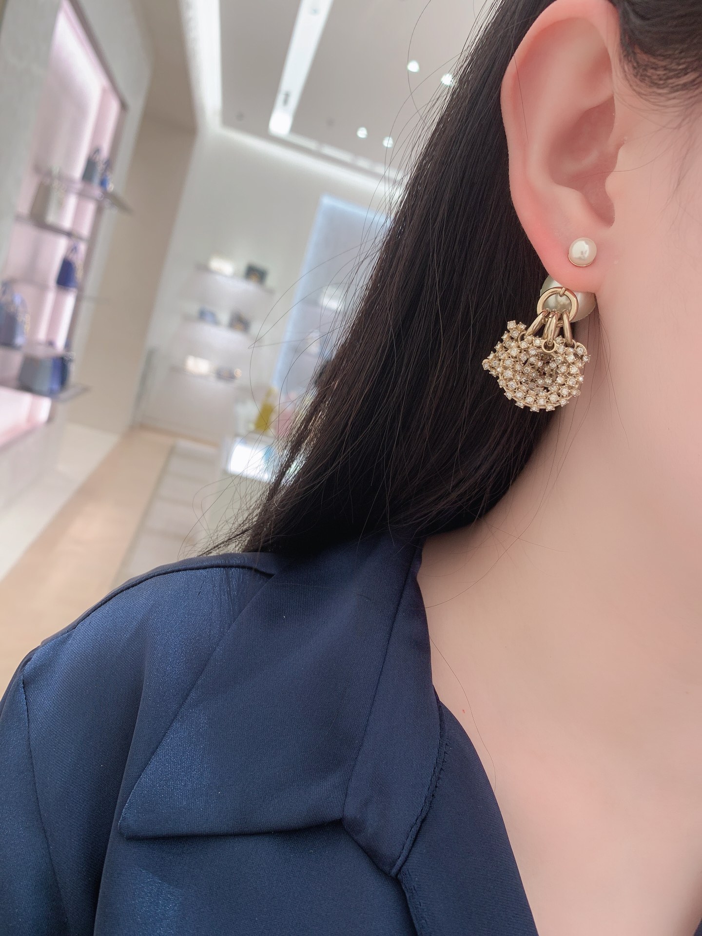 Dior Alphabet Diamond Earrings