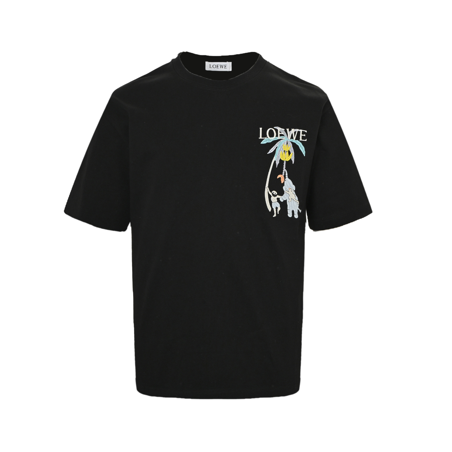 Loewe 25ss embroidered coconut tree short sleeves