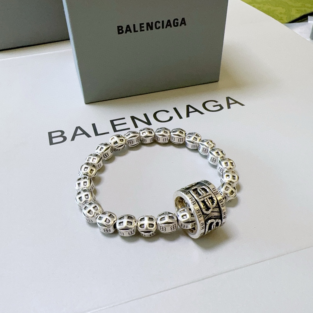 Balenciaga Ring Thai Silver Style Bracelet