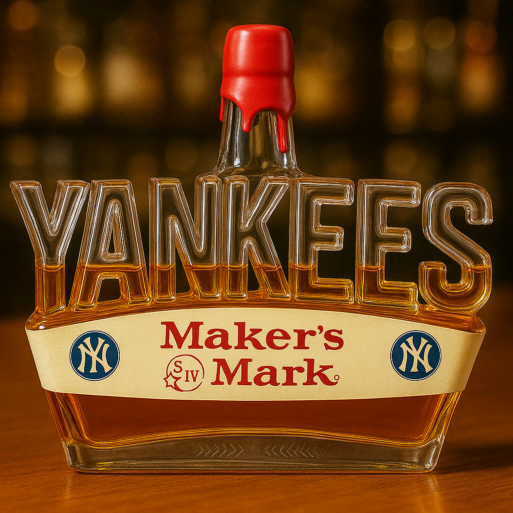 New York Yankees Whiskey Bottle