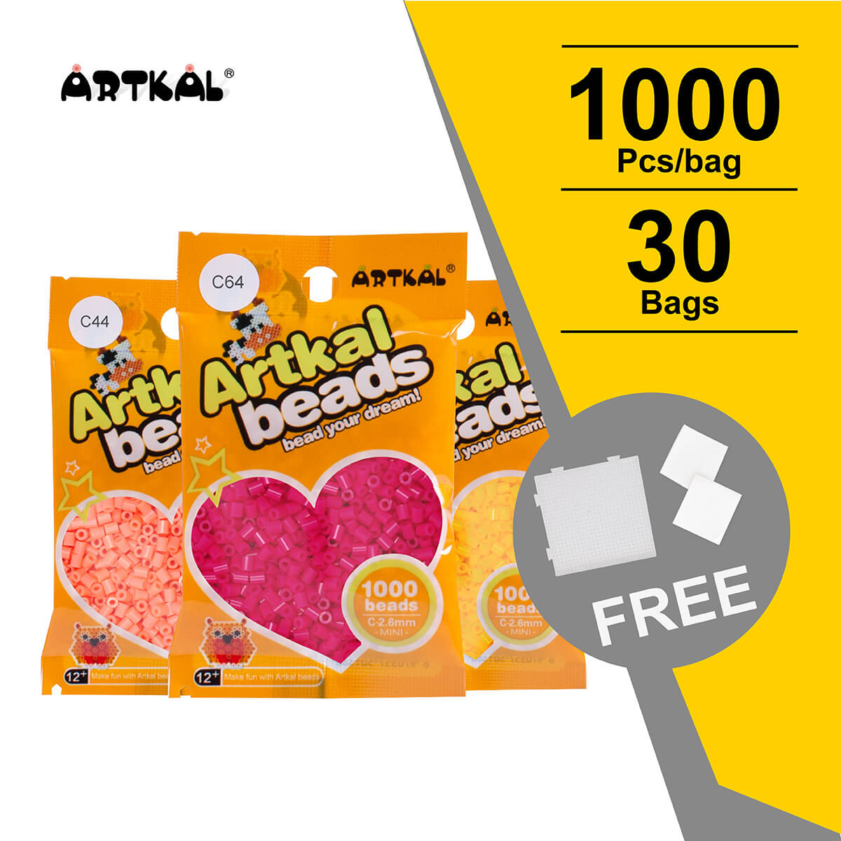 30 bags Mini C-2.6mm 1000 Count Pack ( CB1000-30)