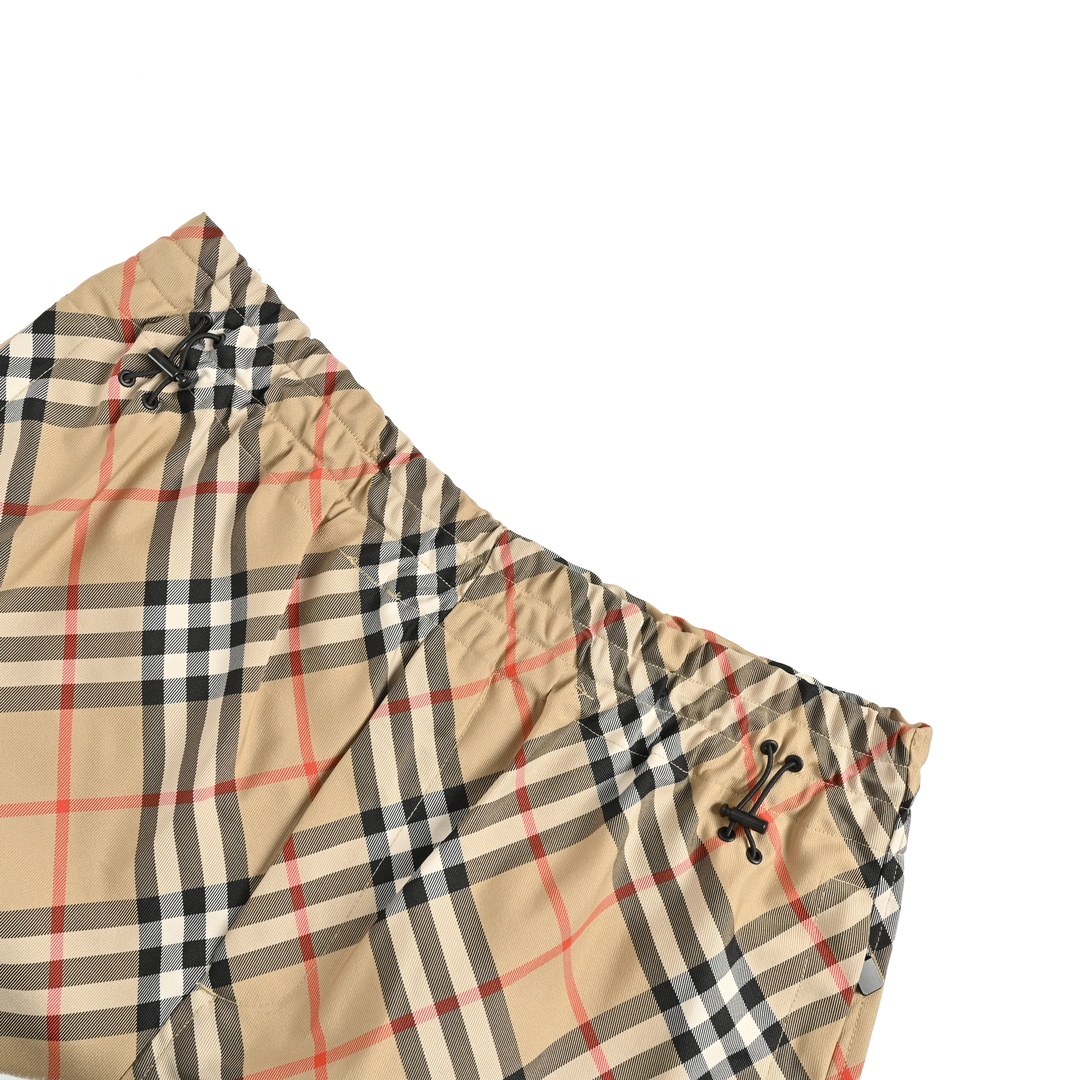 Burberry 24Fw Warhorse Embroidered Check Trousers