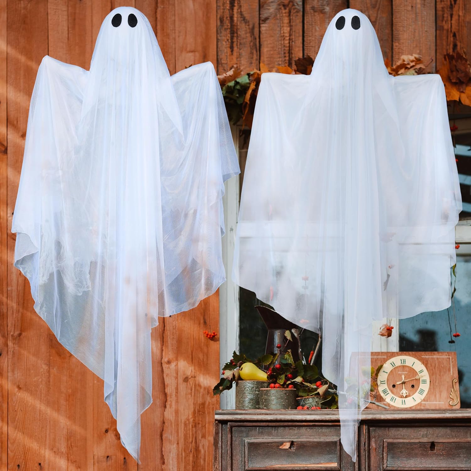 👻👻47” Halloween Light up Hanging Ghost Decoration Outdoor with  LED Light