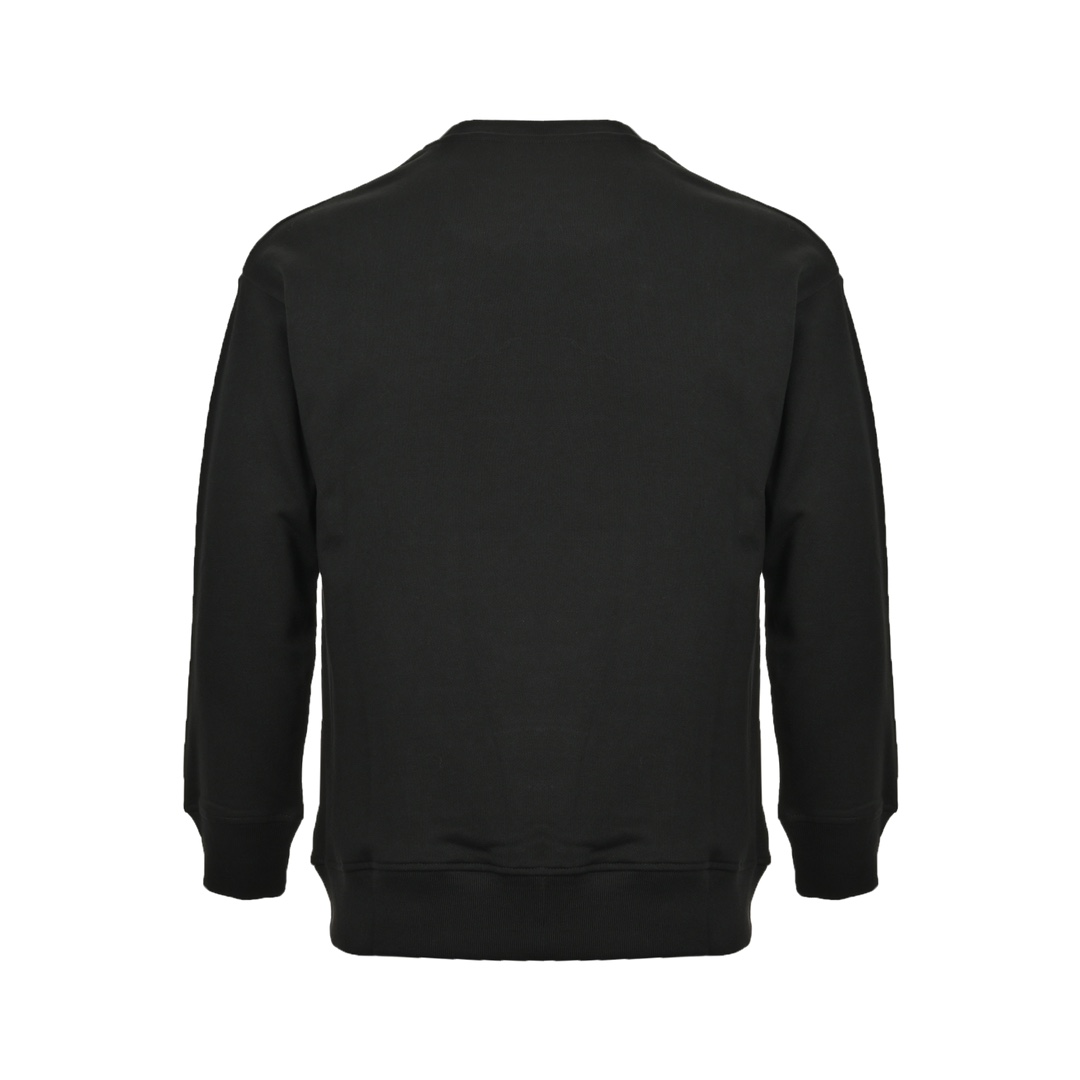 Fendi 24Fw crew neck sweatshirt with zippered chest leather pockets