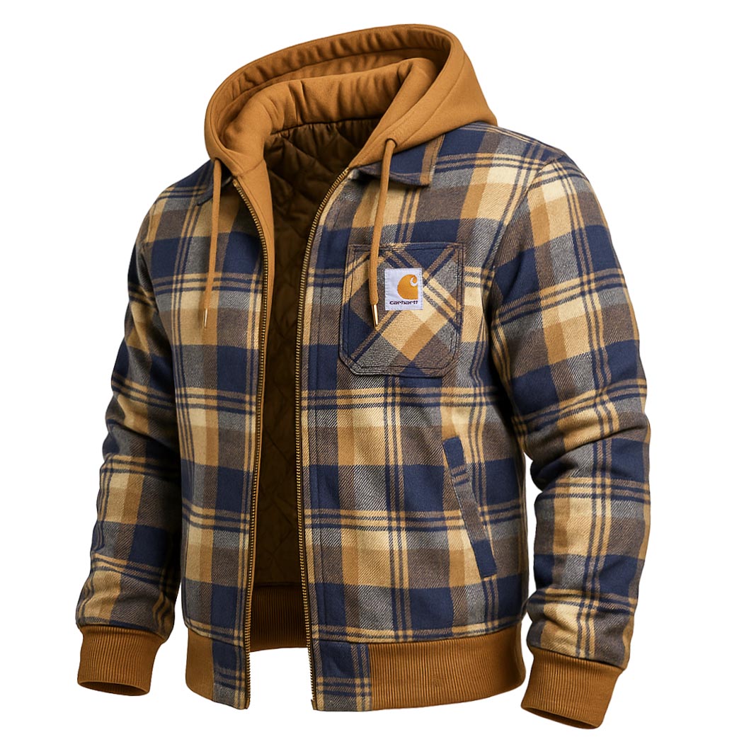 Carhartt Plaid Hooded Jacket
