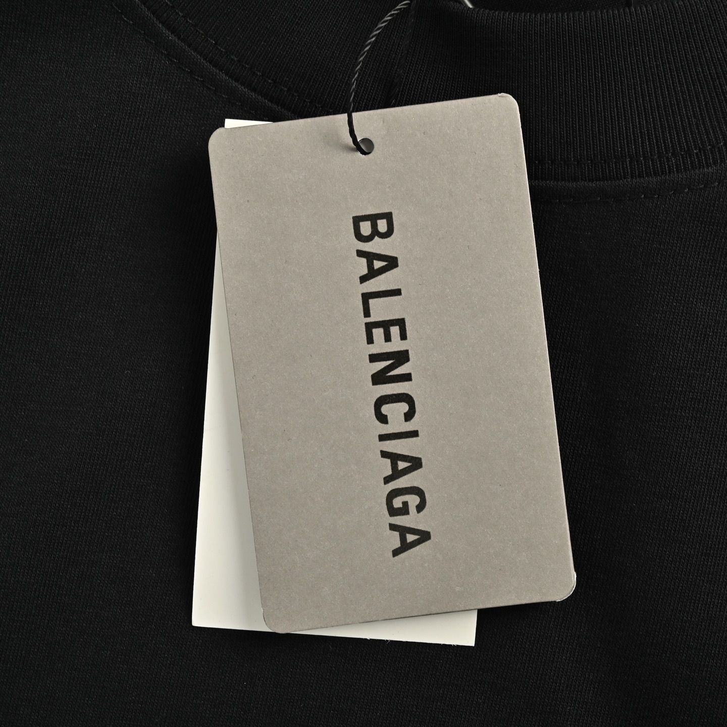 Balenciaga front and back gradient logo letter round neck short sleeves