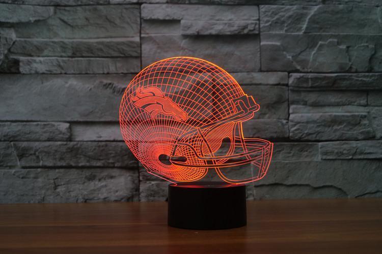 DENVER BRONCOS 3D LED LIGHT LAMP