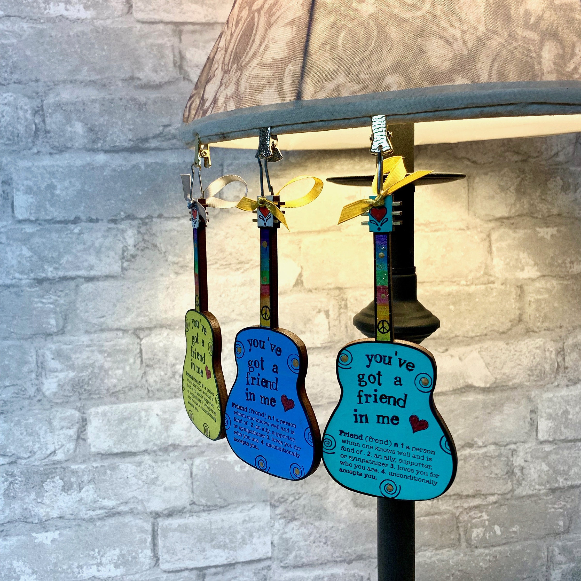 🌲Early Christmas Sale 49% OFF🌲You've Got a Friend In Me 💖 Guitar Ornament - Handmade