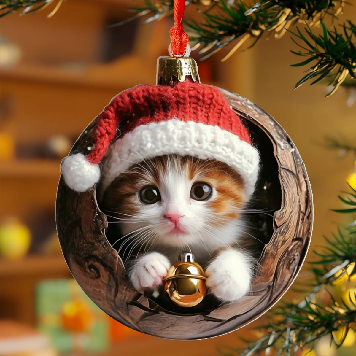 😸Cute Kittens Christmas Ornaments