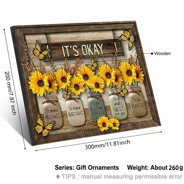 IT'S OKAY-🦋Butterfly Sunflowers Wall Art🌻