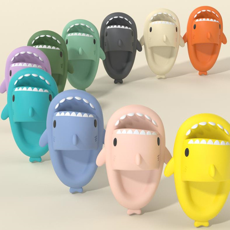 Slippers Funny Shark Cartoon