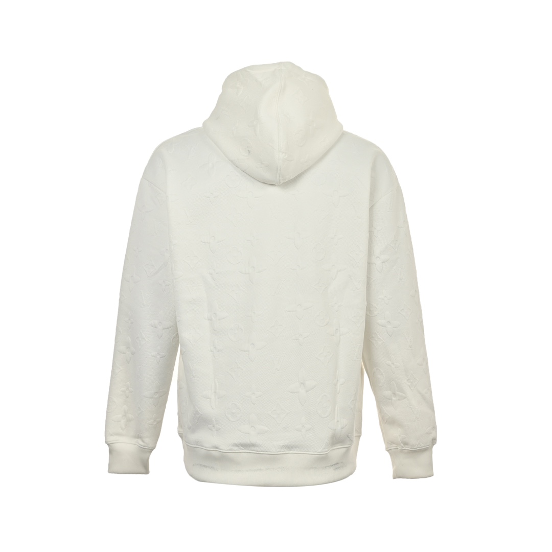 Louis Vuitton 24Fw all-over print jacquard hooded sweatshirt