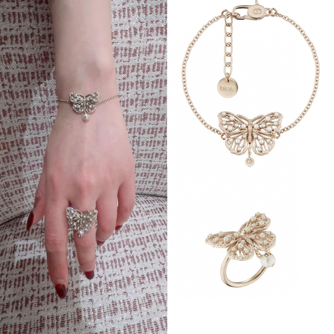 Dior hollow butterfly bracelet