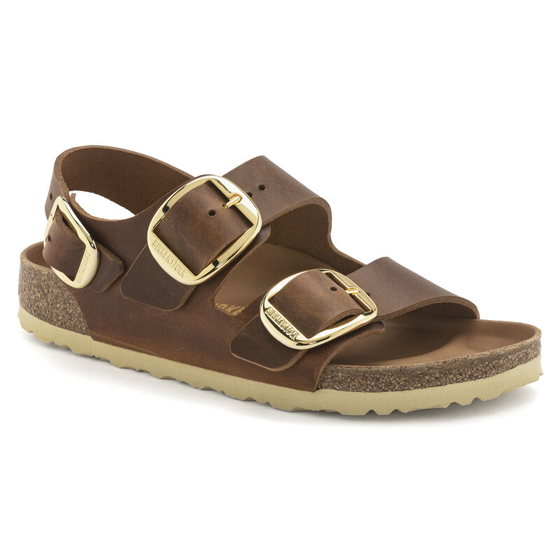 Milano Big Buckle Oiled Leather B-80814