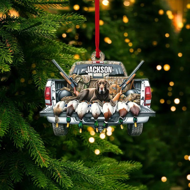 Duck Hunting Christmas Ornament