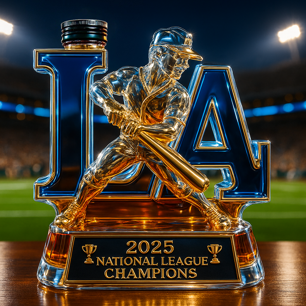Dodgers National League Champions Bottle