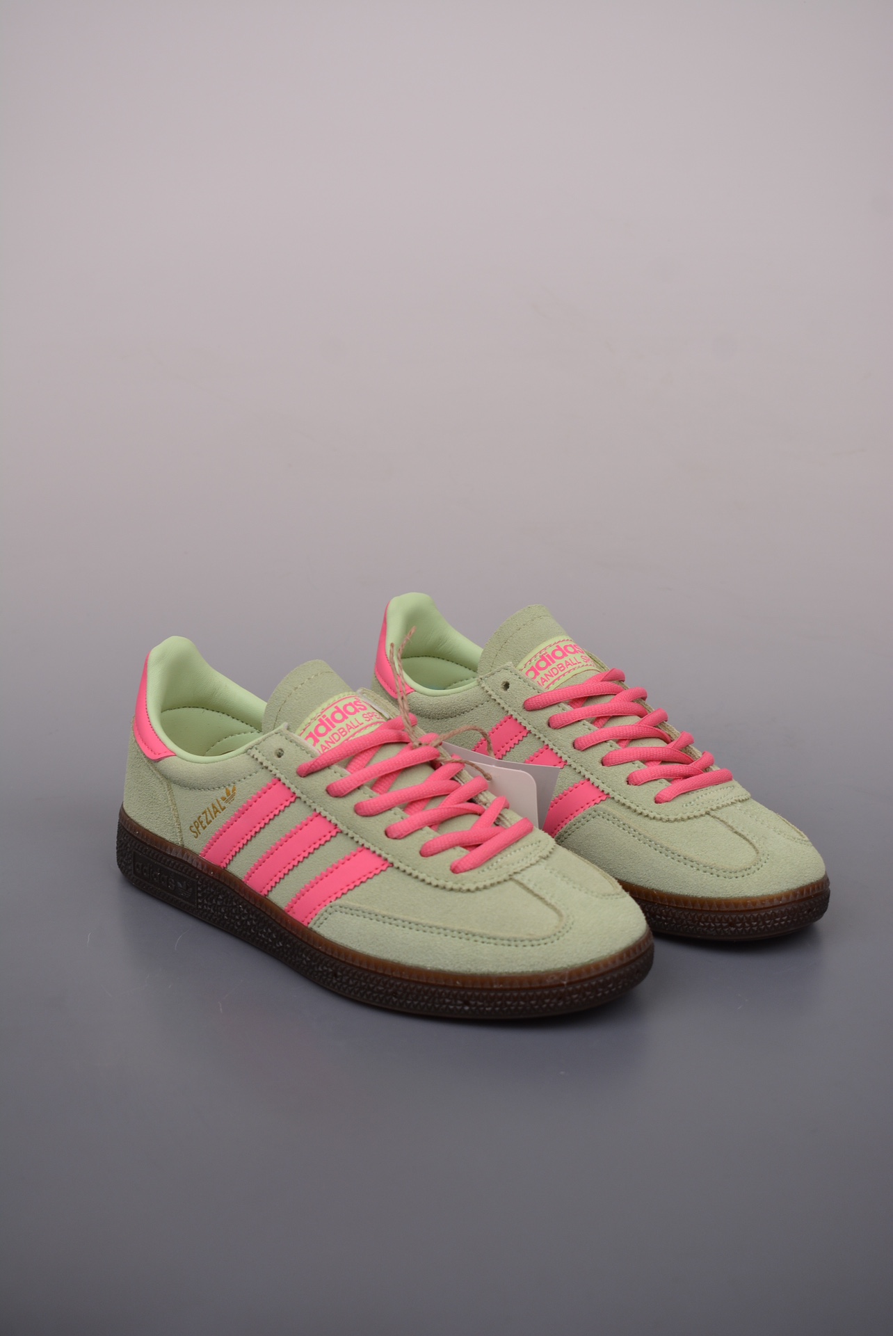 Adidas Handball Spezial Vanilla Green Rose Red IF7498