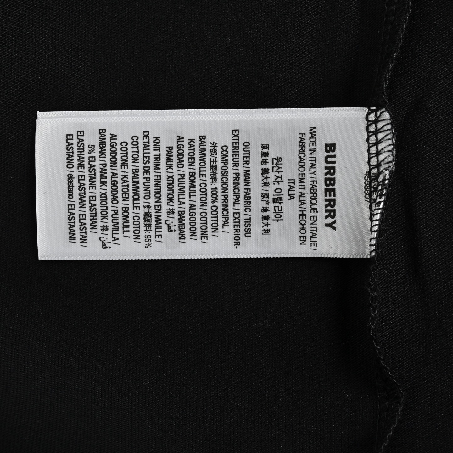 Burberry Checked Pocket Laminating Letter Short Sleeve