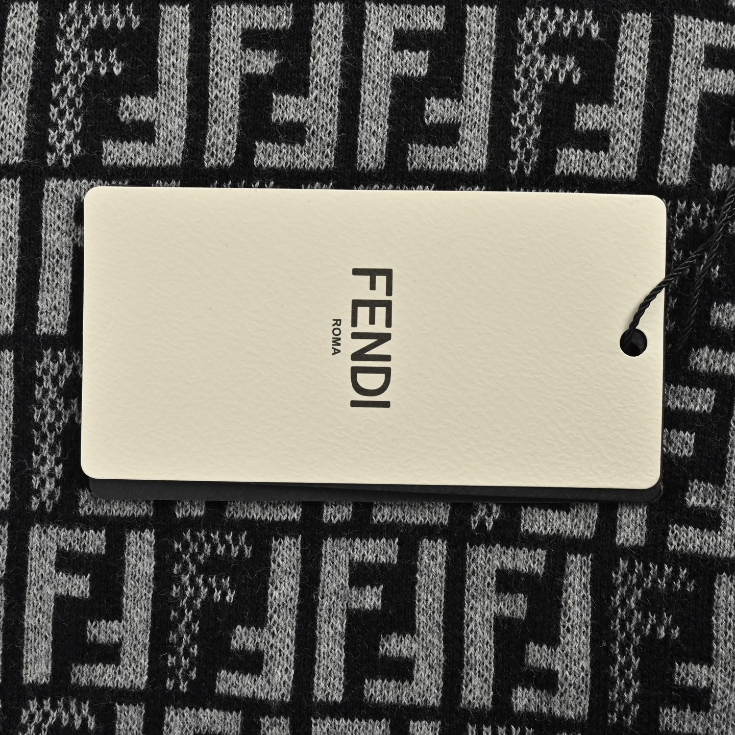 Fendi FF jacquard full print knitted short sleeves