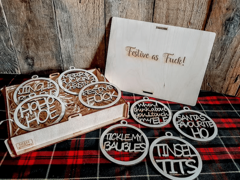 Novel Christmas decorations in box