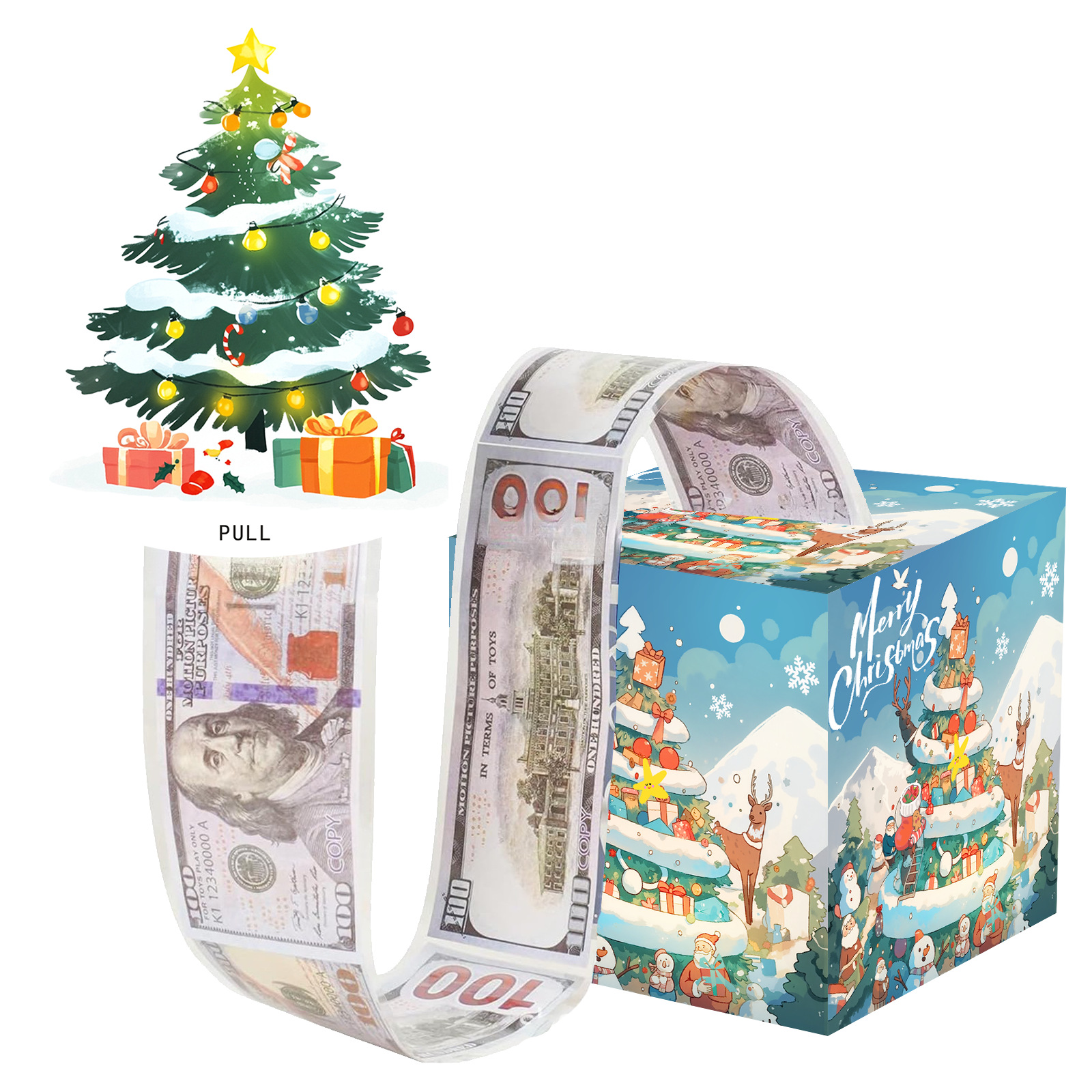 🎄Early Christmas Sale 49% OFF🎄Christmas Money Box for Cash Gift