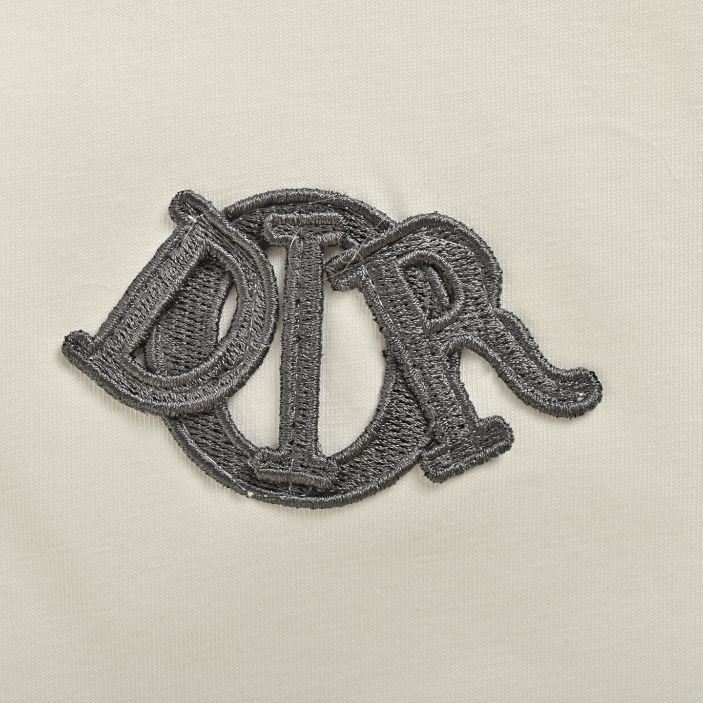 Dior 25ss chest embroidered patch short sleeve