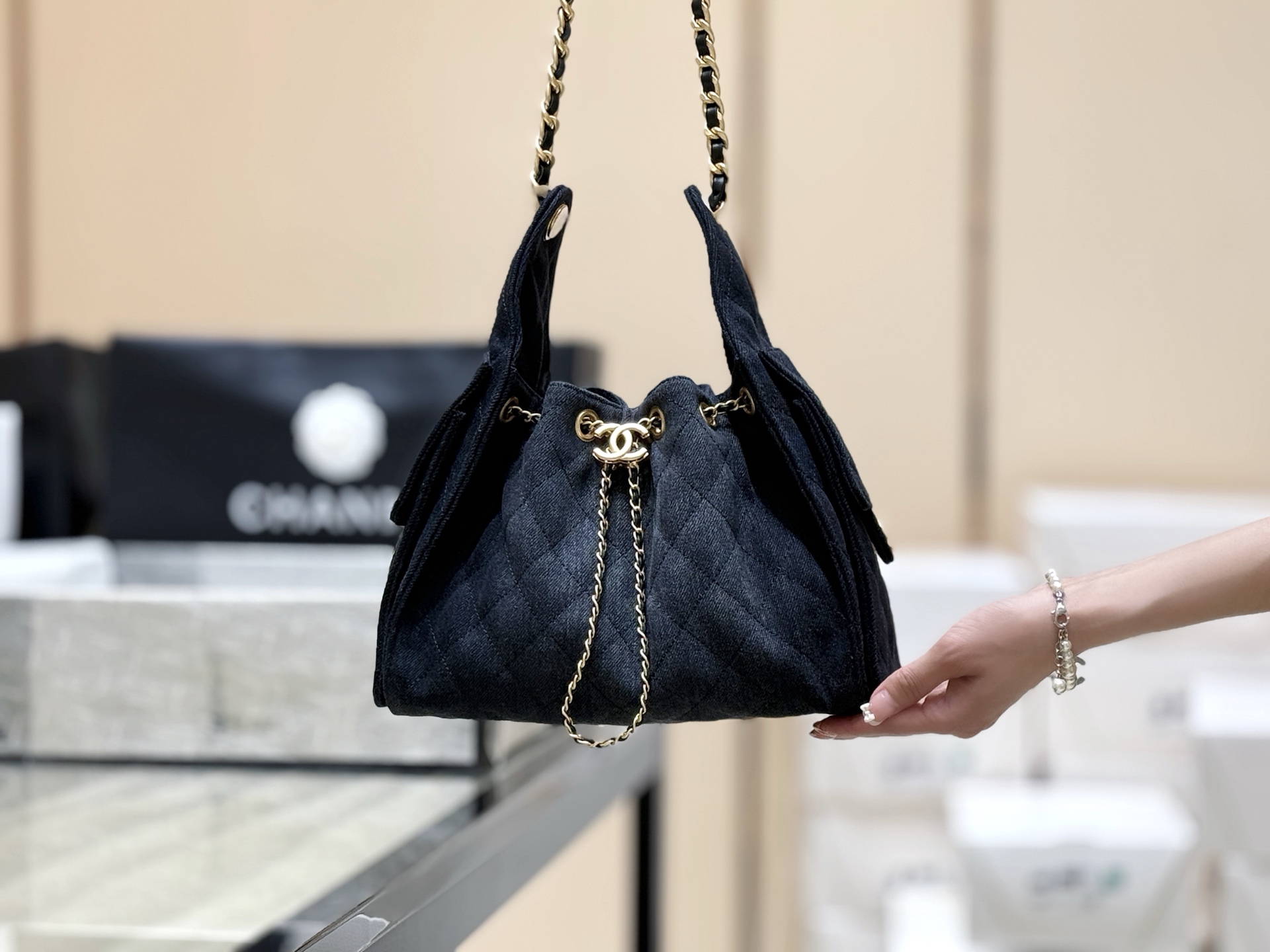 Chanel 25S Spring/Summer Collection Denim Handbag AS5293 00138