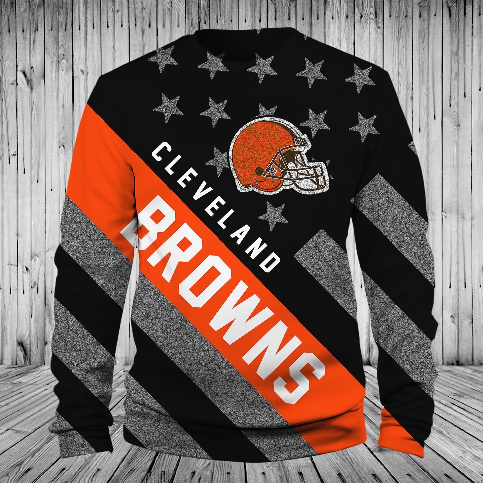 BROWNS HOODIE 3D FLAG52