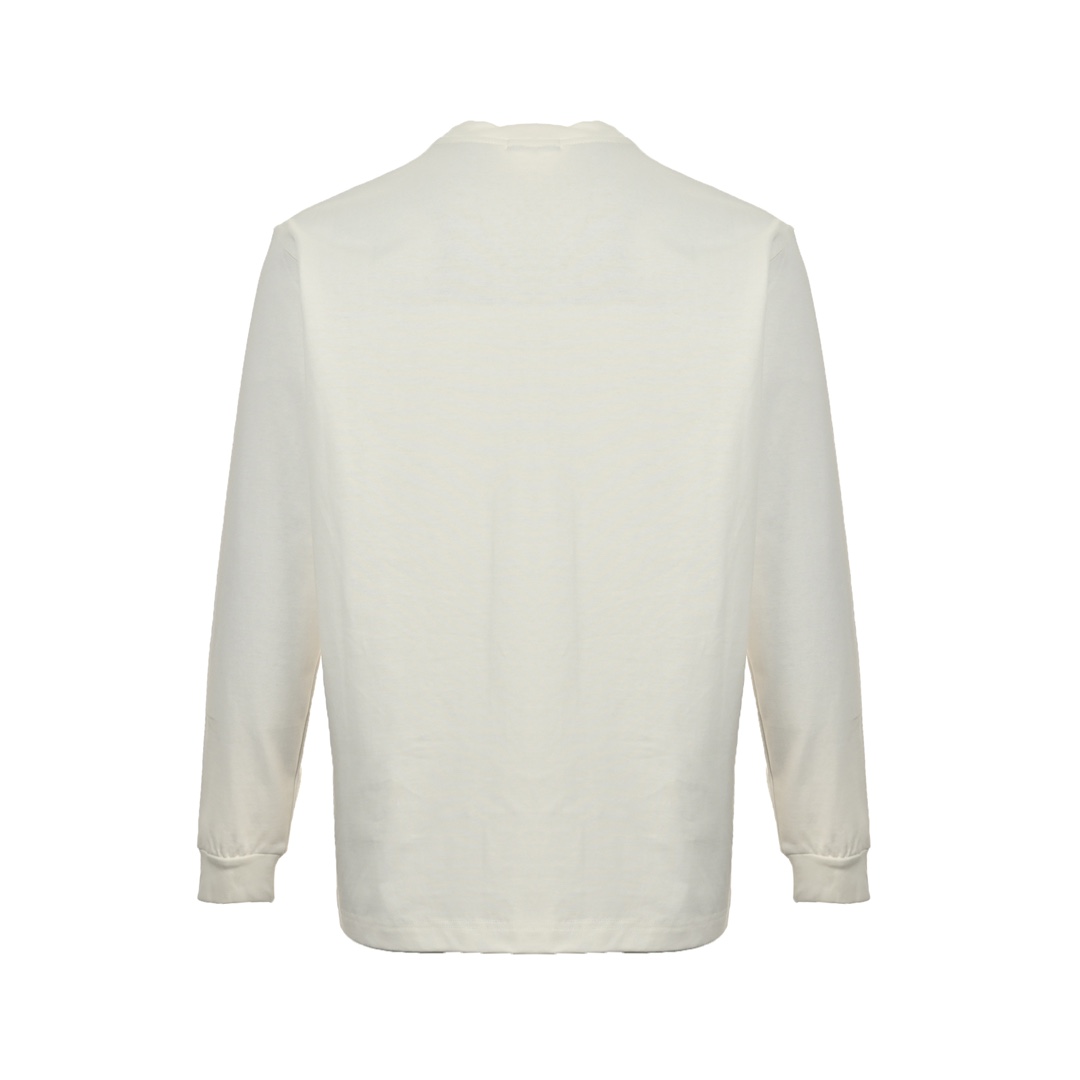 Prada 24Fw obscure toothbrush embroidered logo long-sleeved T-shirt