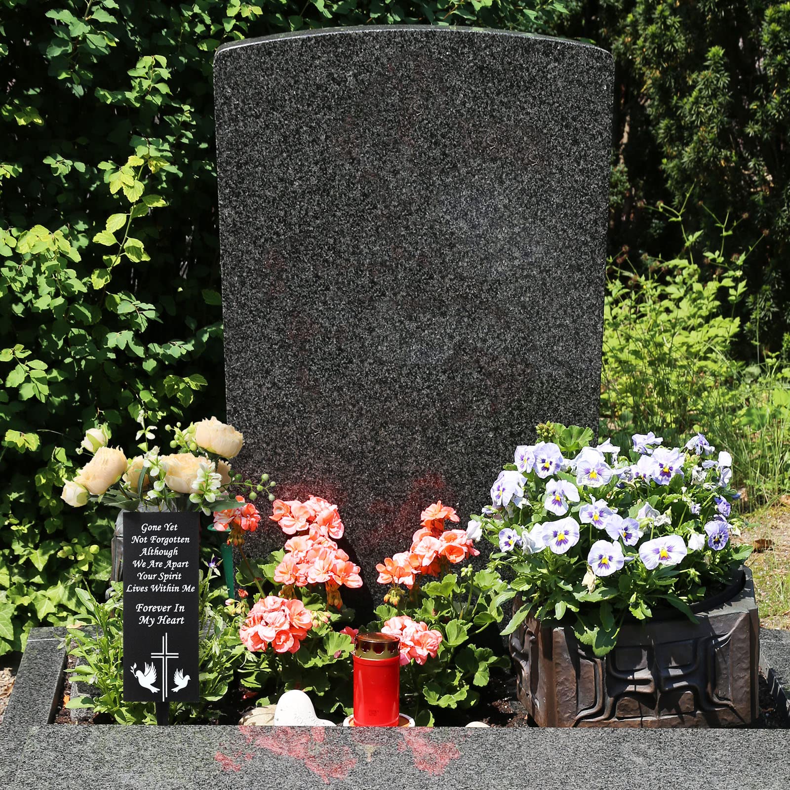 Paradise Metal Memorial Vase