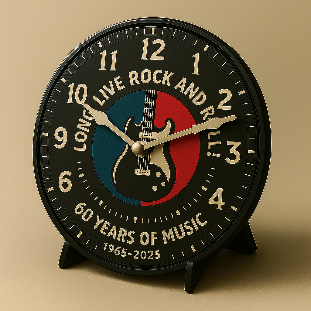 Grateful Dead 60th Anniversary Collectible Vinyl-Style Desk Clock