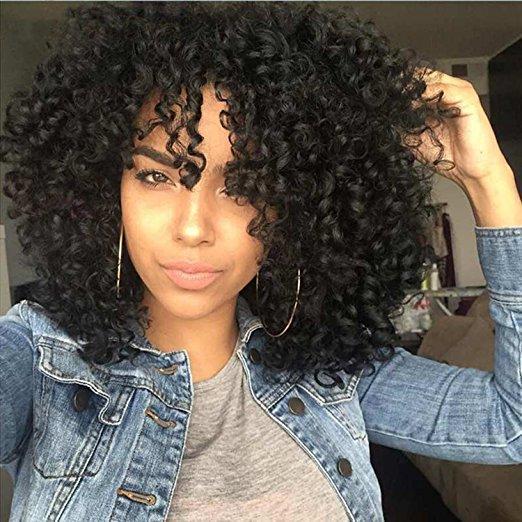 Luna A08 Spiral Culrly Shoulder Length Wig for Women