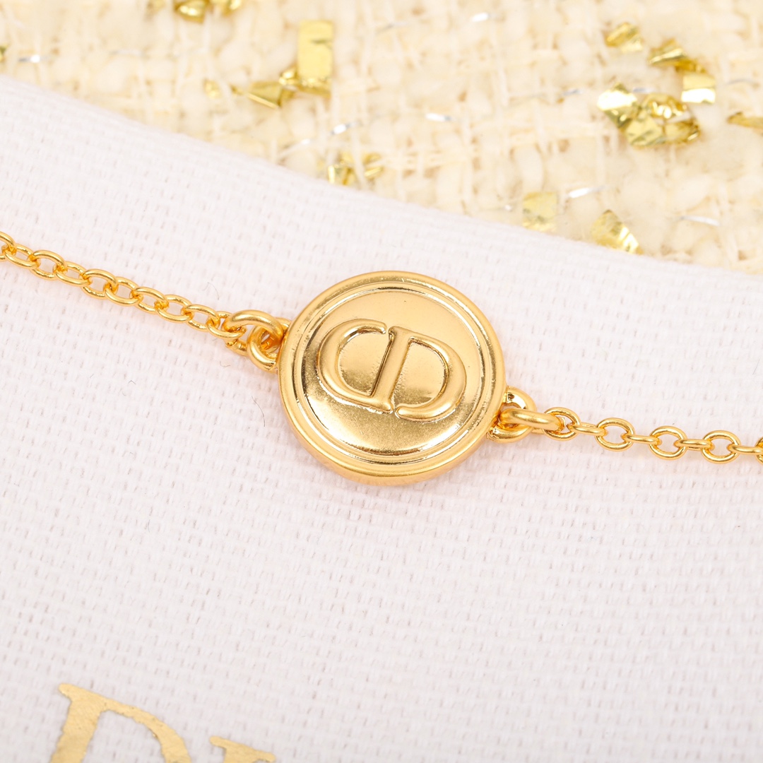 Dior Round CD Necklace
