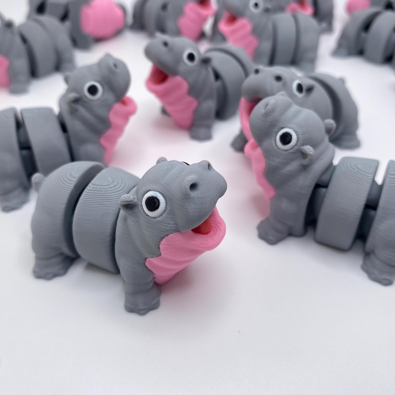 🦛Baby Moo Deng Flexi Fidget Toy 3D Print