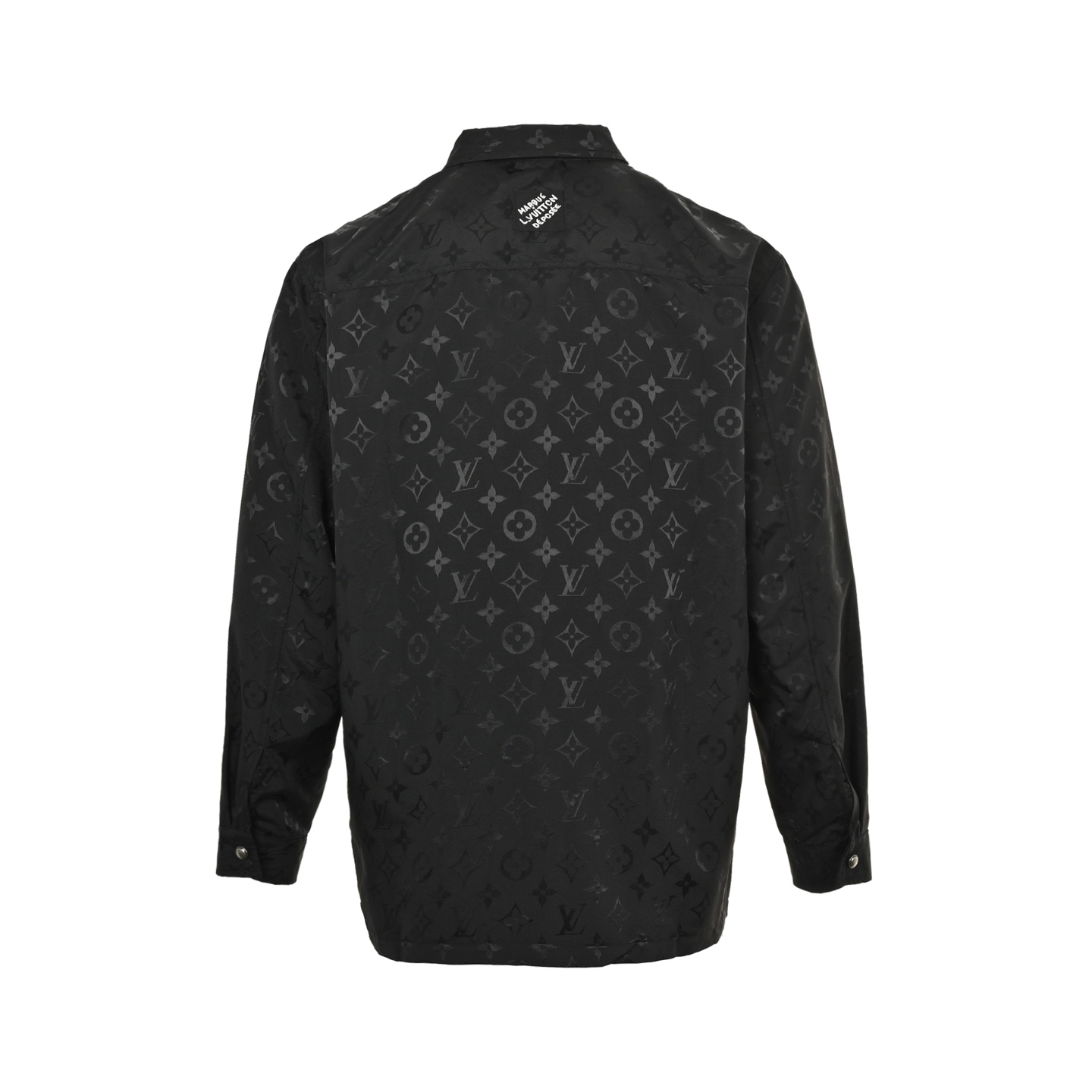 Louis Vuitton 25ss all-over jacquard diamond and colorful lettering shirt jacket