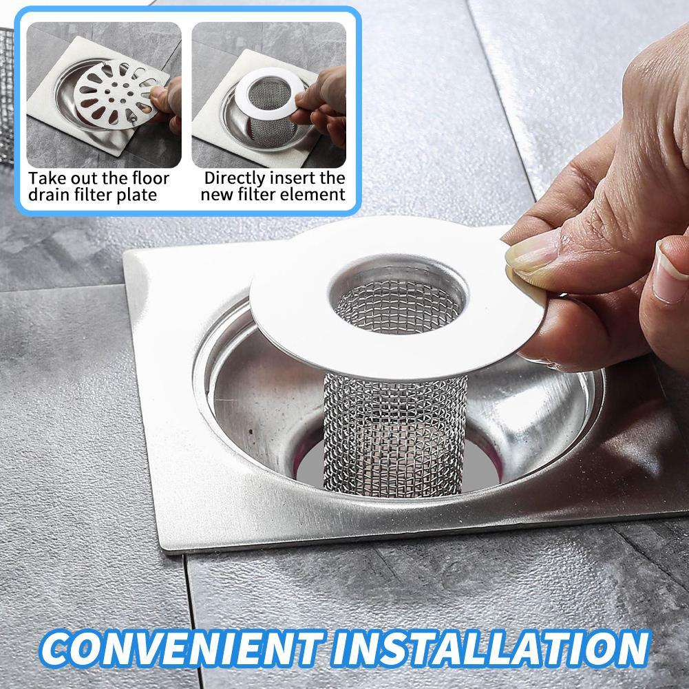 (🌲Early Christmas Sale- SAVE 49% OFF)Mesh Stainless Steel Floor Drain Strainer-⏰BUY 4 GET 2 FREE