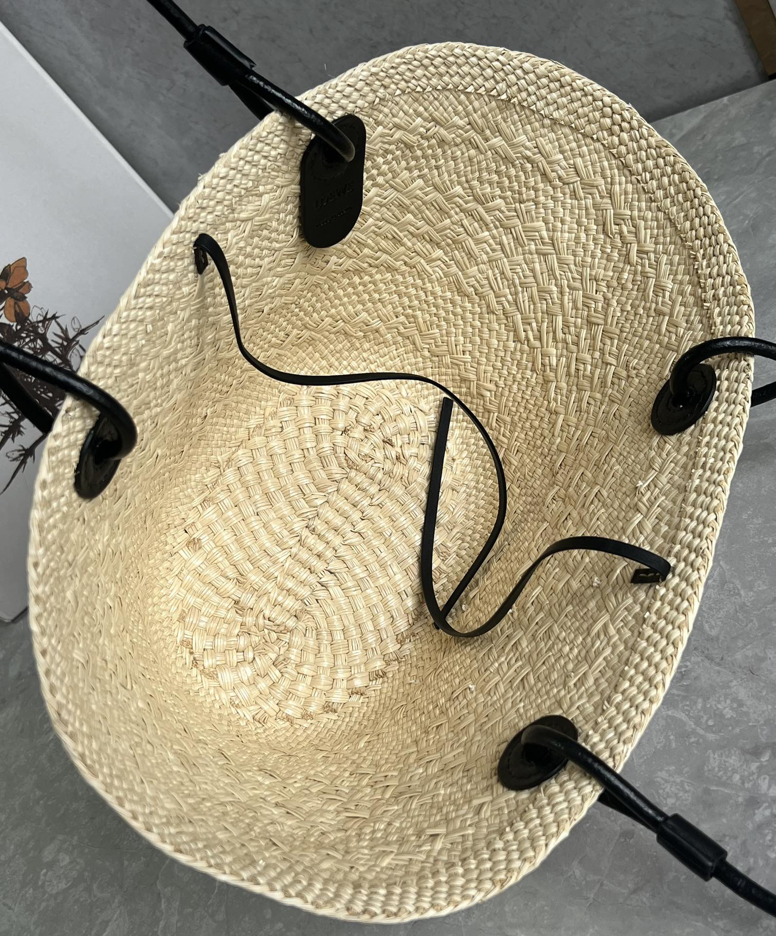 Loewe Anagram Basket Straw Bag 1002