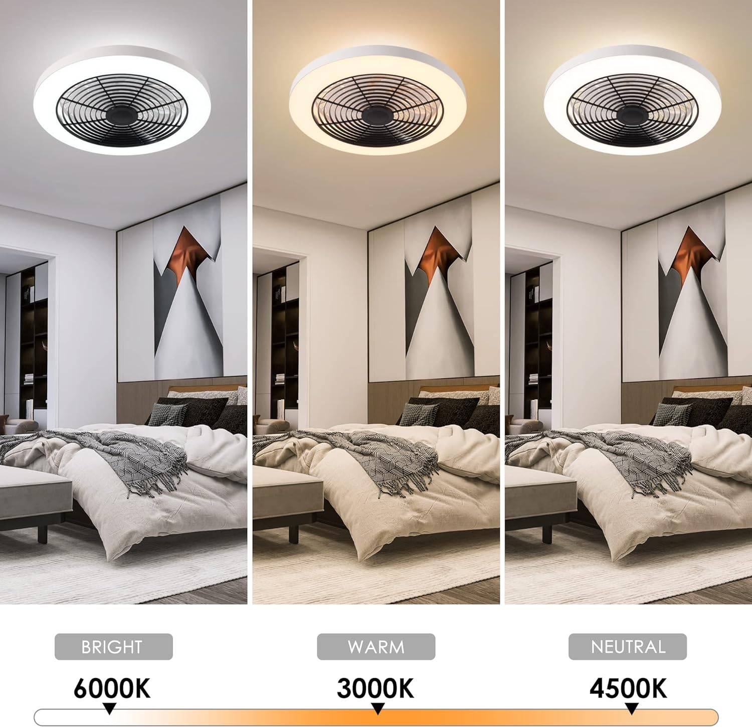 Orison Low Profile Ceiling Fan 19.7