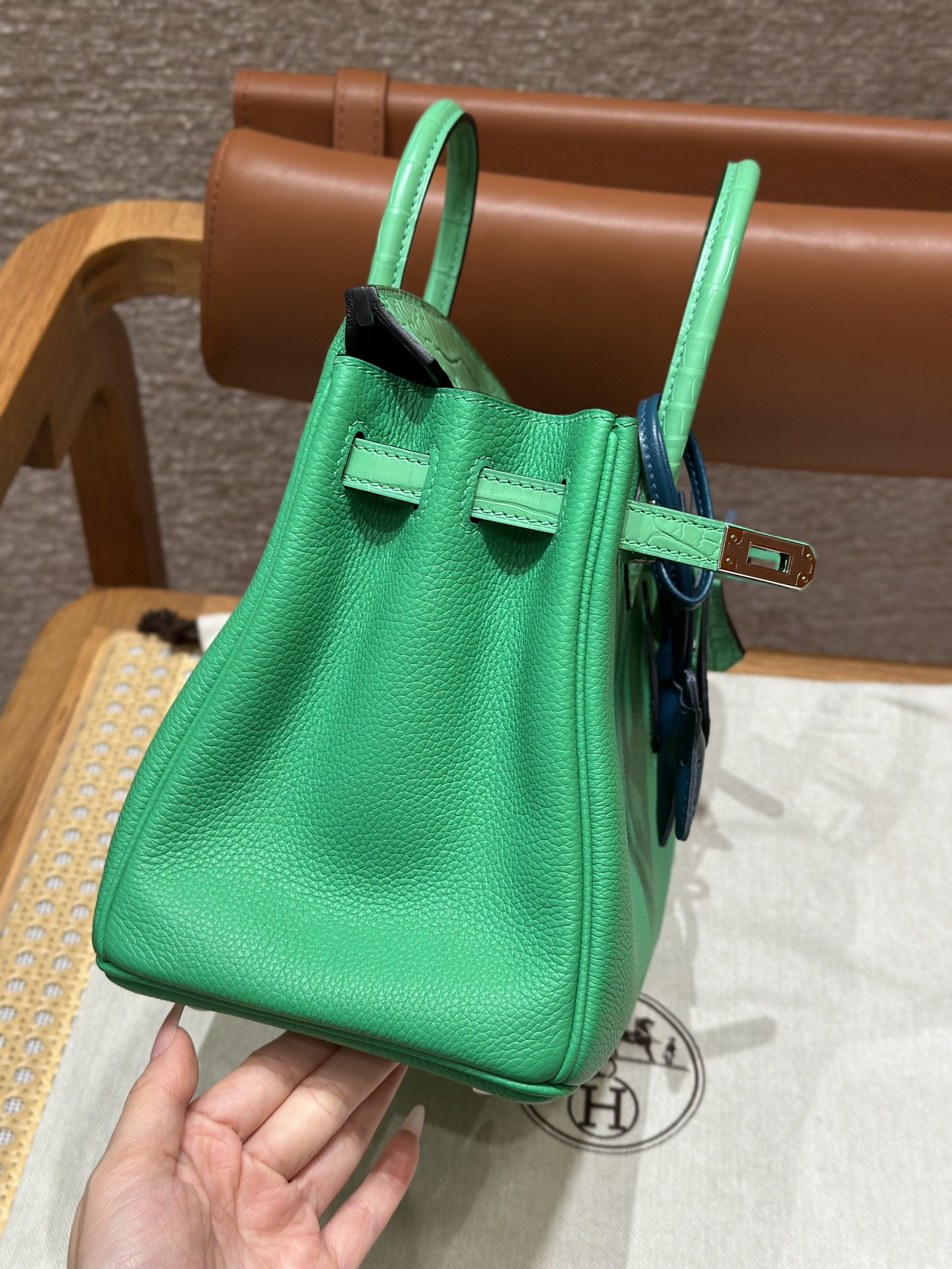 Hermes Birkin Touch 0TVert comics (Handmade to order)