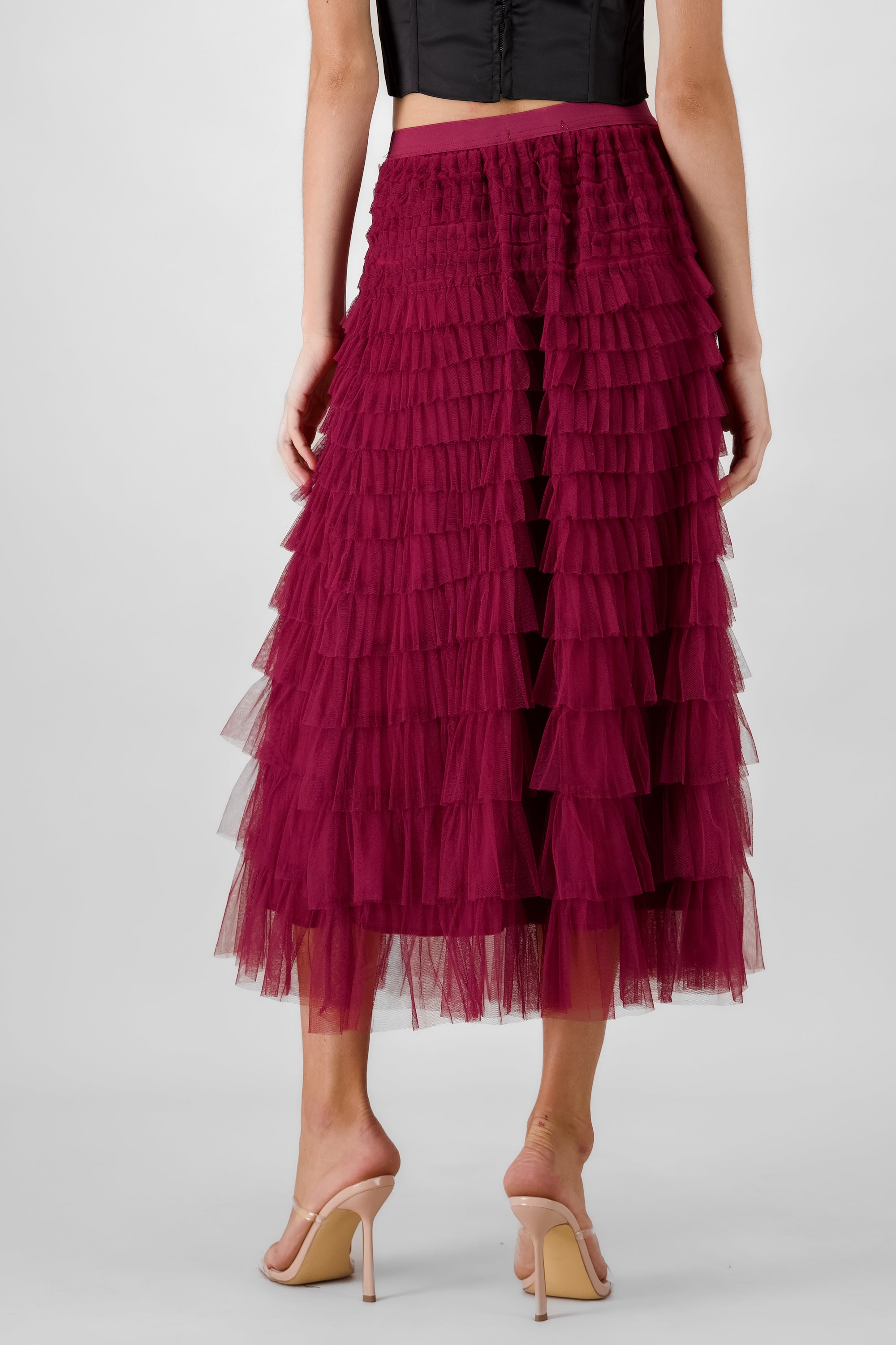 Ruffles Midi Skirt