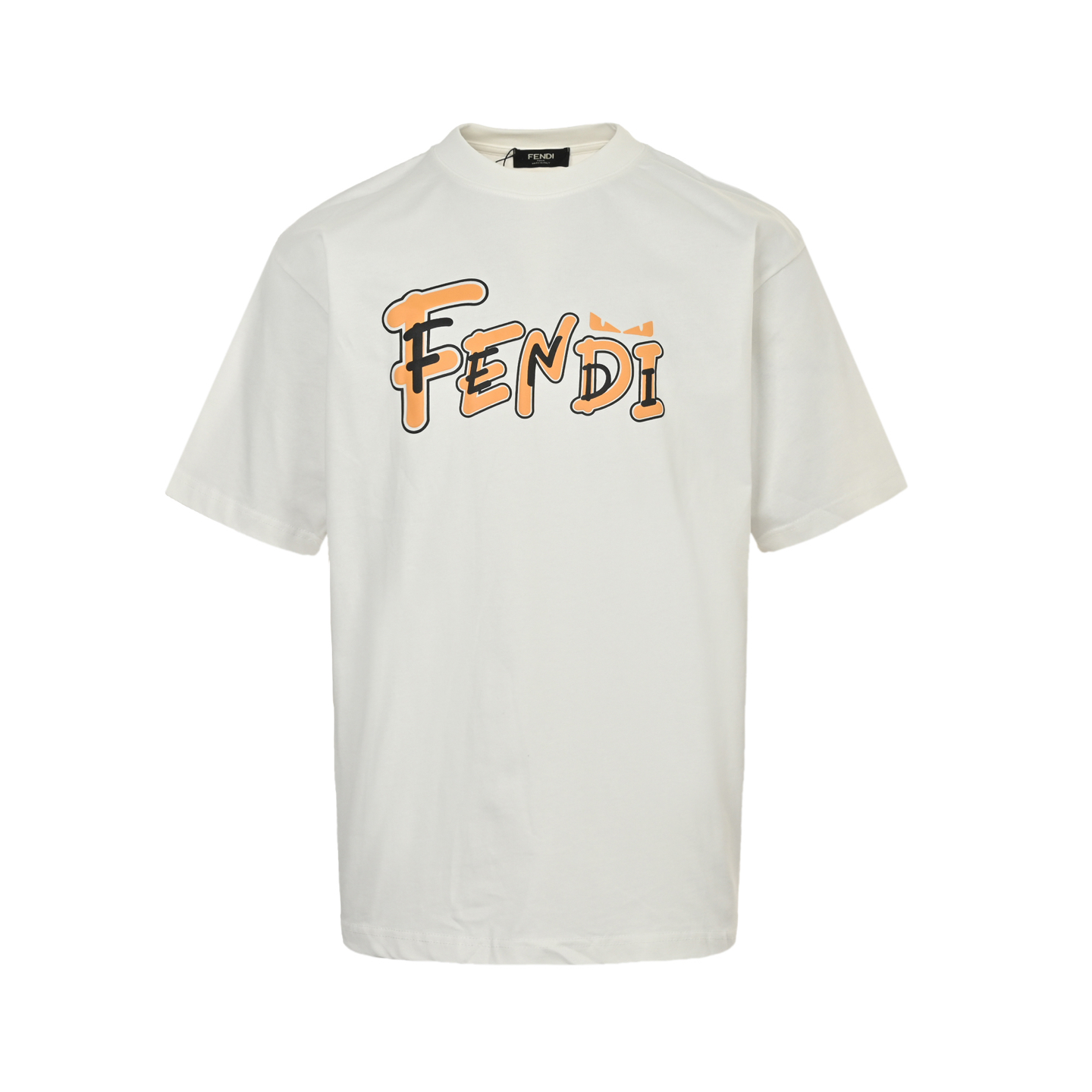 Fendi 25ss overlapping letter small eyes short sleeve