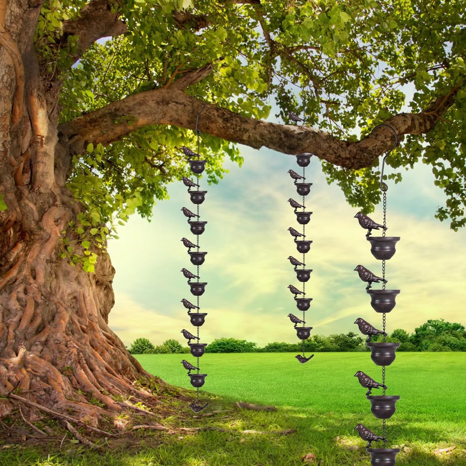 🔥On Sale🔥8.5 Feet Mobile Vintage Bird-Shaped Rain Chain