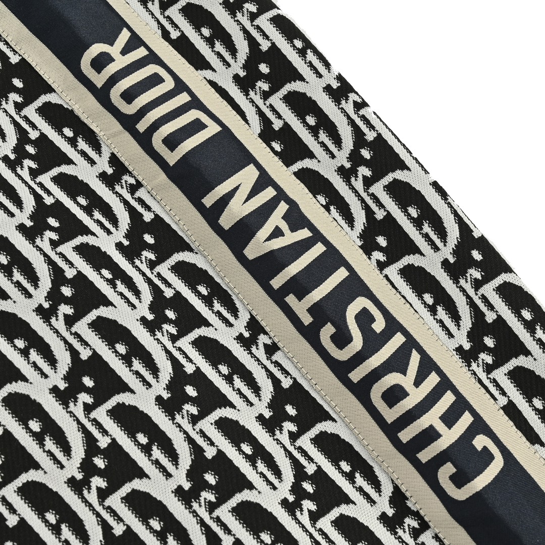 Dior all over print jacquard side webbing trousers set